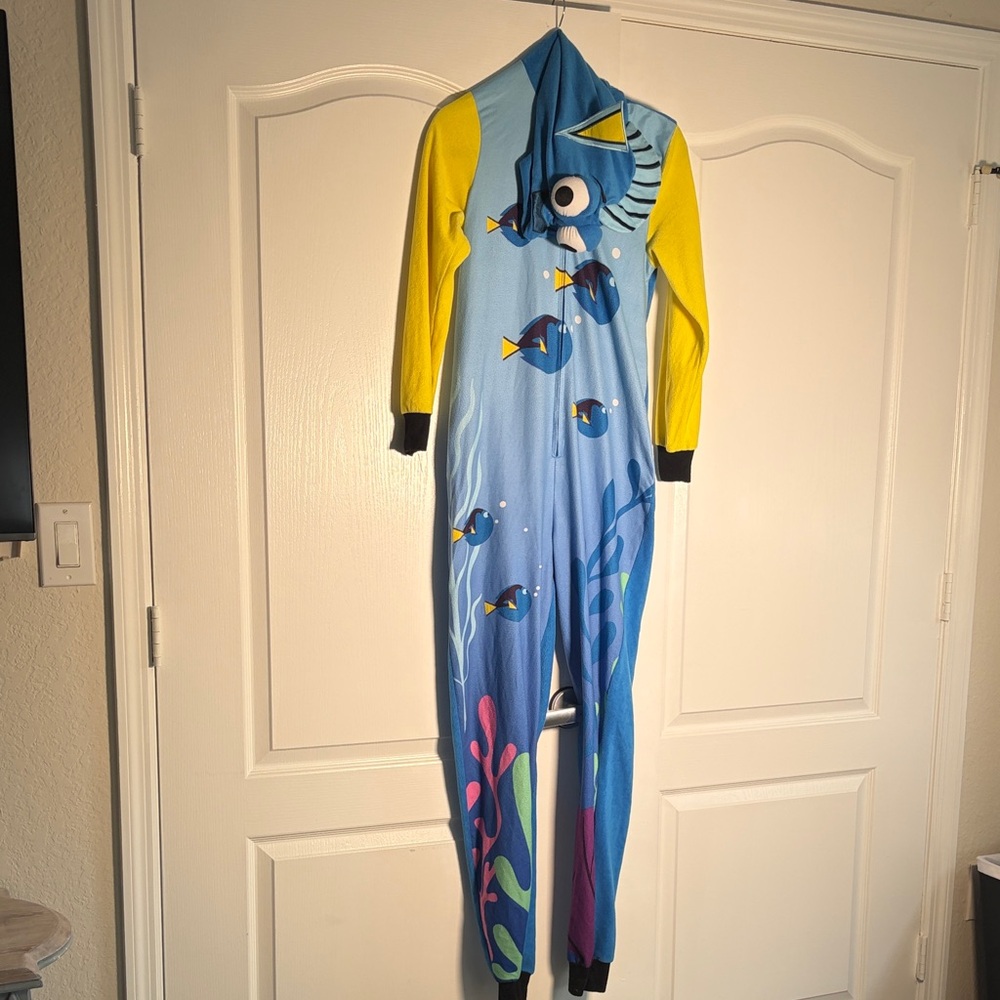 Blue and Yellow Fish One Piece